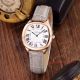 Cartier Drive De Brown Leather Band Rose Gold Case Replica White Roman Dial Watch (5)_th.jpg